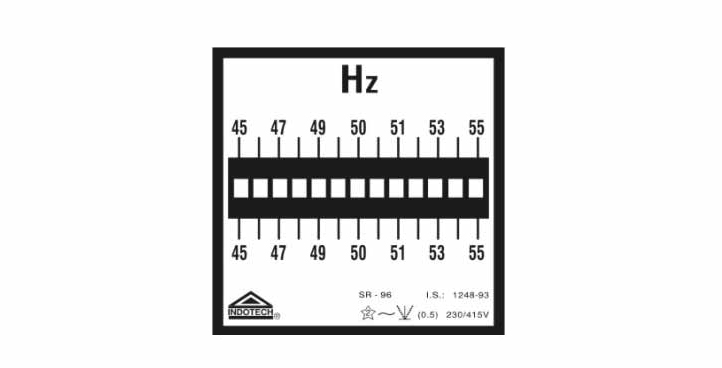 Indotech Analog Frequency Meter, Analog Frequency Meter
